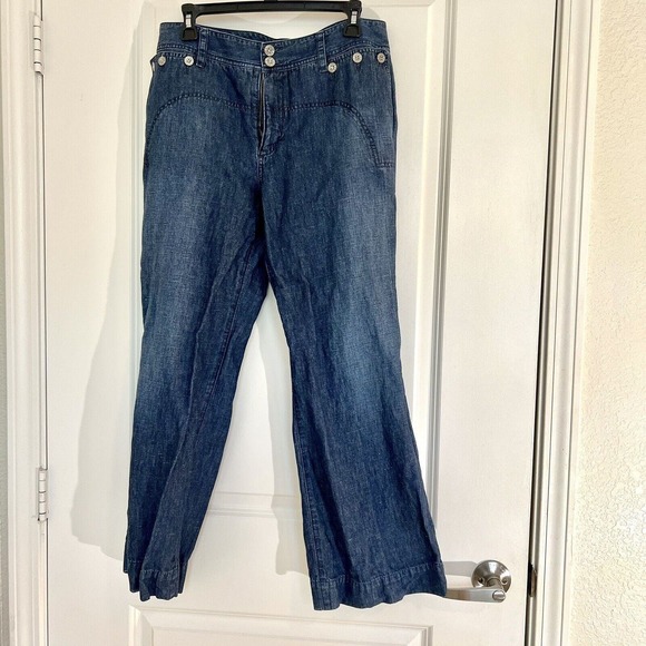 Lauren Ralph Lauren Boot Cut High Rise Waist Denim Blue Jeans Womens Size 10 Y2K - Picture 1 of 11